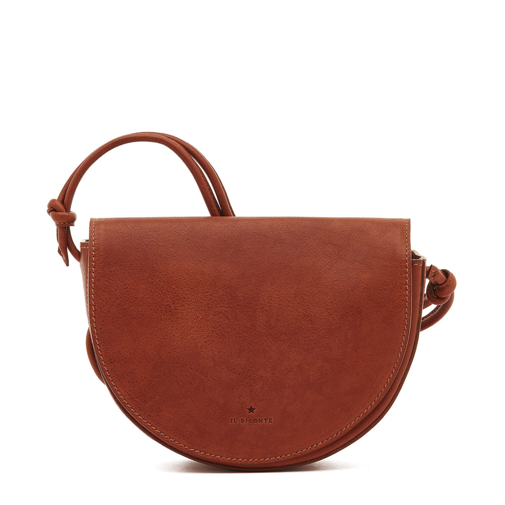 Snodo | Women's crossbody bag in vintage leather color sepia – Il