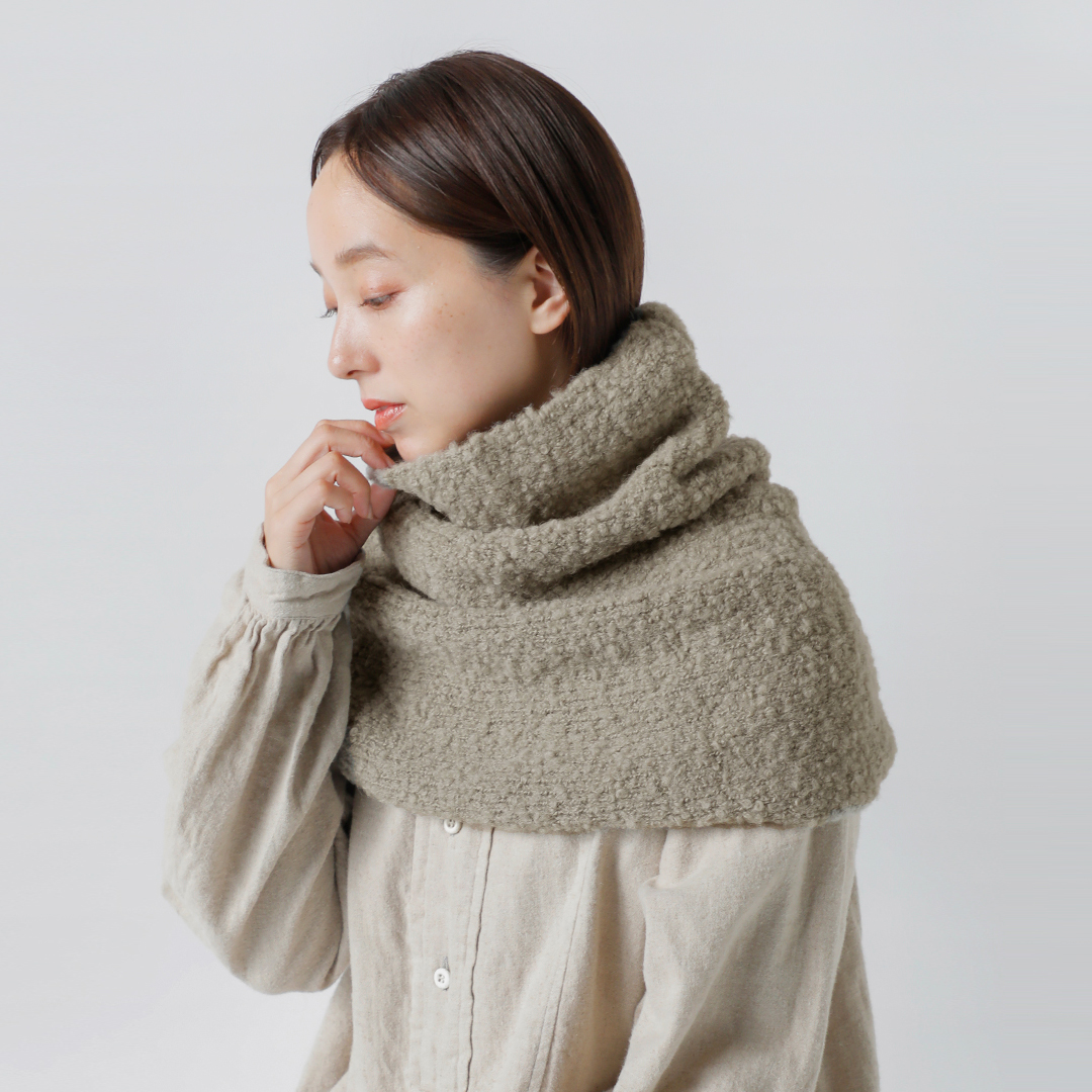 evam eva エヴァムエヴァ アルパカ ウール スヌード e253g182 | iroma
