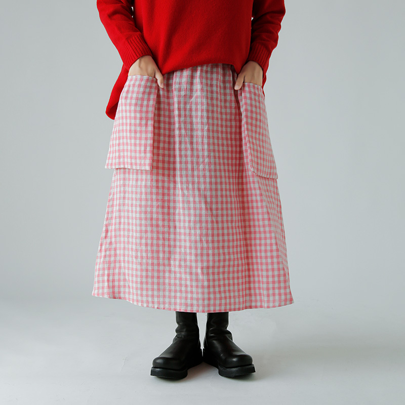 R & D.M.Co- オールドマンズテーラー リネン ギンガムチェック