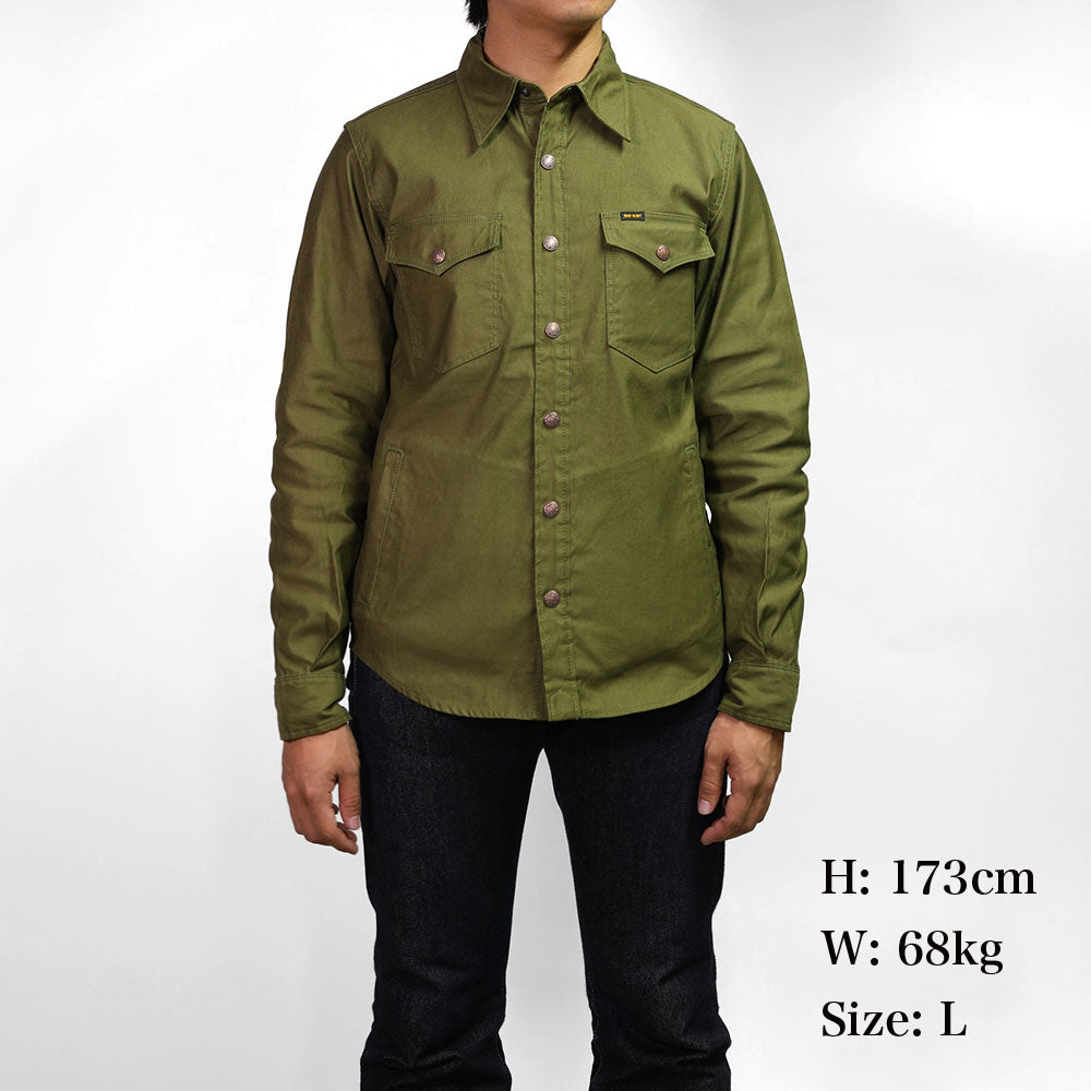 ミリタリーコードC.P.Oシャツ／オリーブ – IRON HEART