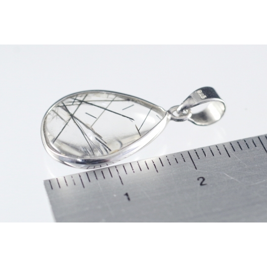 ペンダントトップ ブラックルチルクォーツ 天然石 ペンダントトップの