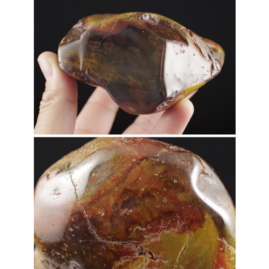 土岐石ジャスパー原石磨き805g 天然石販売 名取貴石 天然石原石