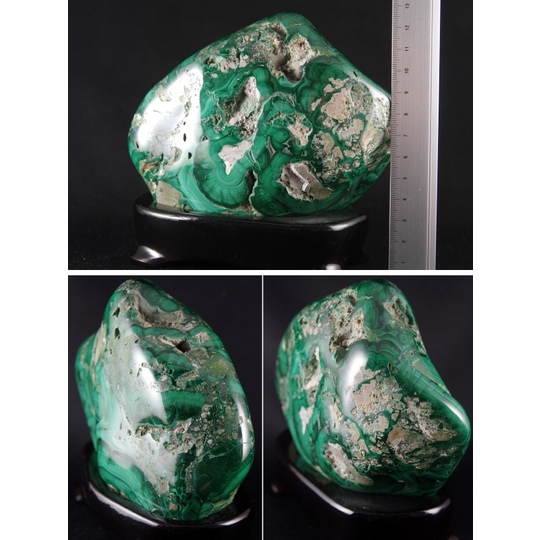 マラカイト(孔雀石)原石置き飾り 1481g 天然石販売 名取貴石