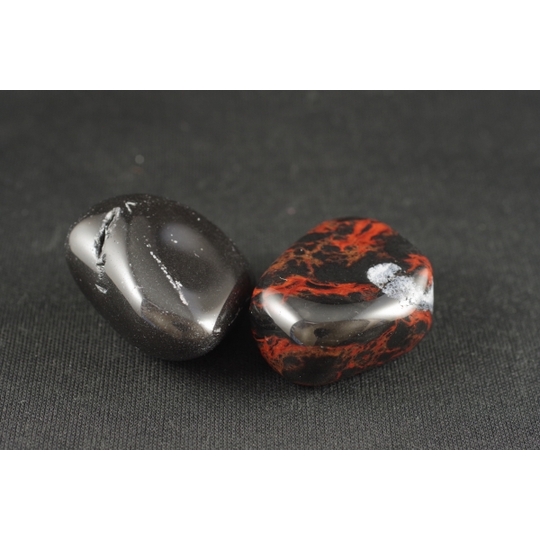 和田峠産黒曜石・北海道十勝石タンブル石セット 天然石販売 名取貴石