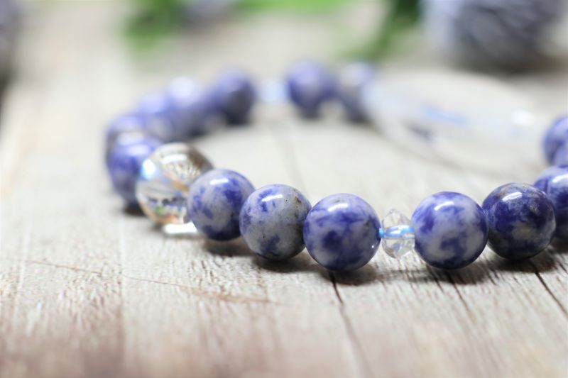 水晶閃電五眼天珠ブレス - 石縁パワーストーン専門店