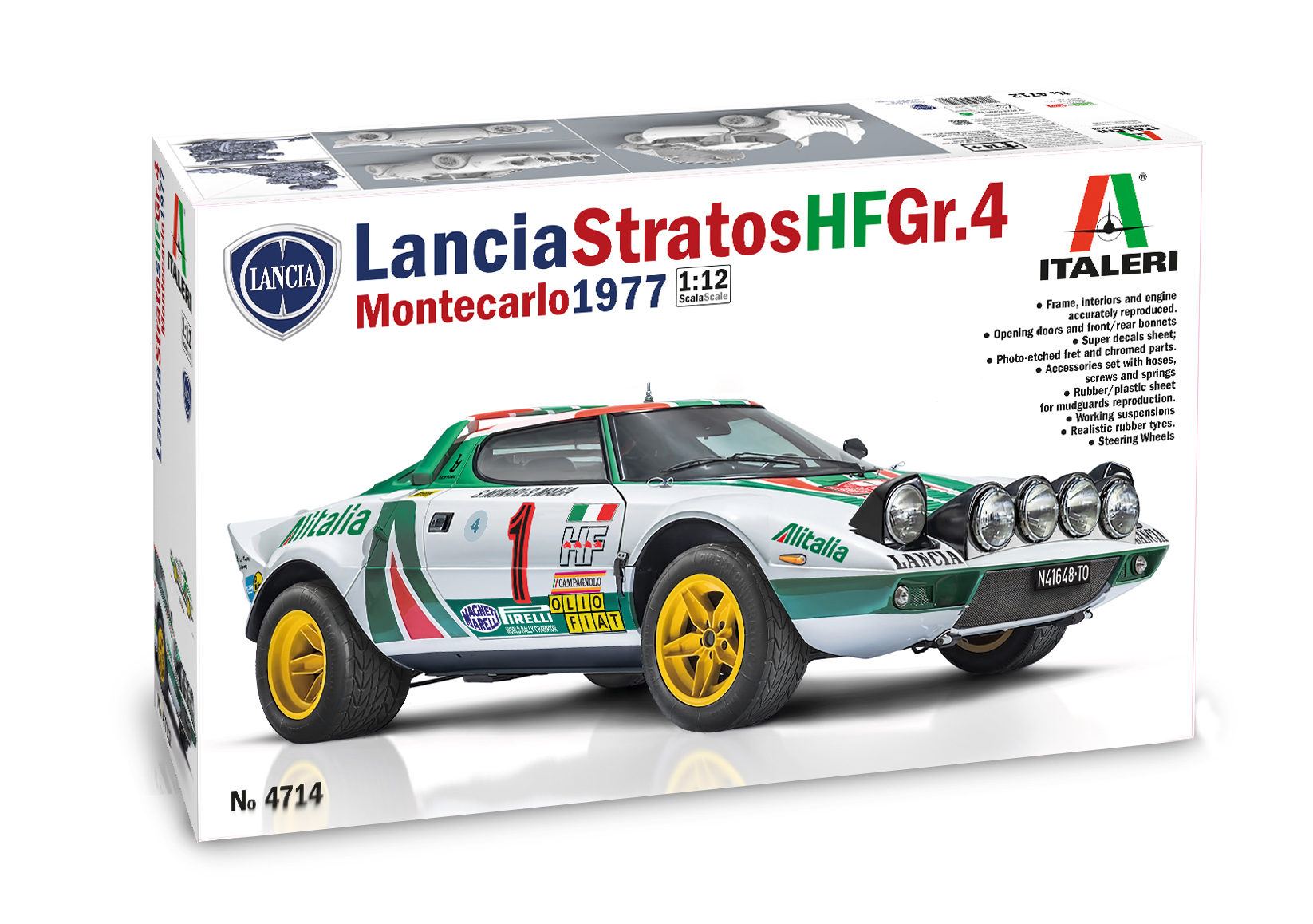 ITALERI - Lancia Stratos HF Gr.4 Montecarlo 1977 1:12 scale
