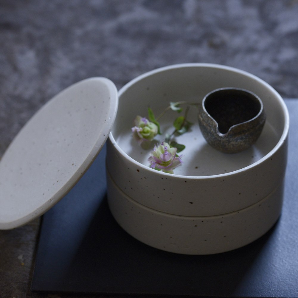 藤田千絵子｜みかげ 重箱｜作家もの和食器通販通販 IVORY