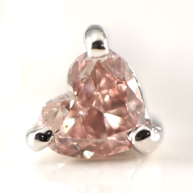 天然ピンクダイヤモンド 片耳用ピアス 0.065ct Pt900(プラチナ900