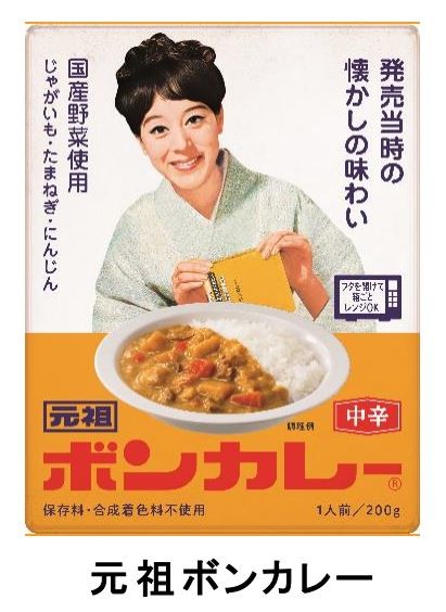 レトロホーロー看板 当時物 60×40 大塚ボンカレー 松山容子 昭和レトロ
