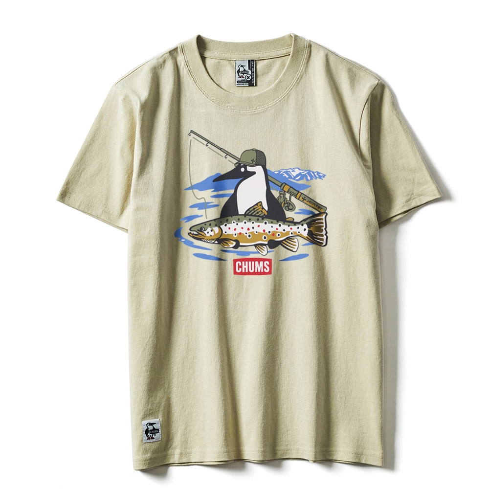 ジョインター× チャムス フィッシング Tシャツ ブラウントラウト