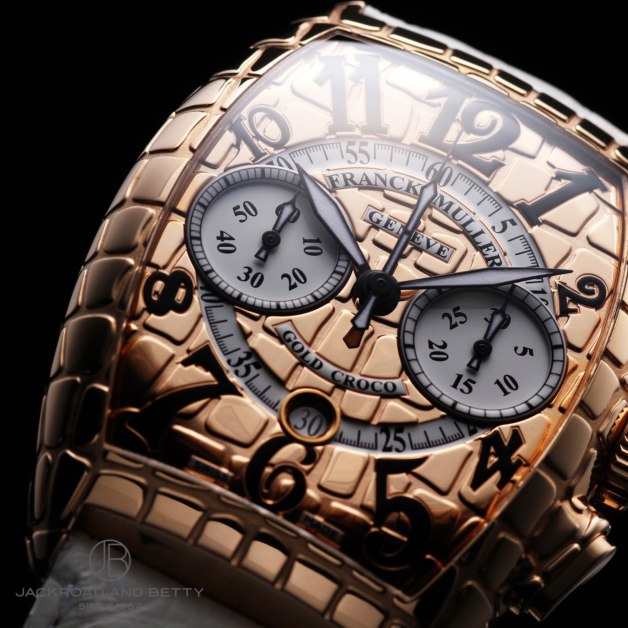 トノウ カーベックス ゴールドクロコ クロノグラフ[8880CC AT GOLD CRO