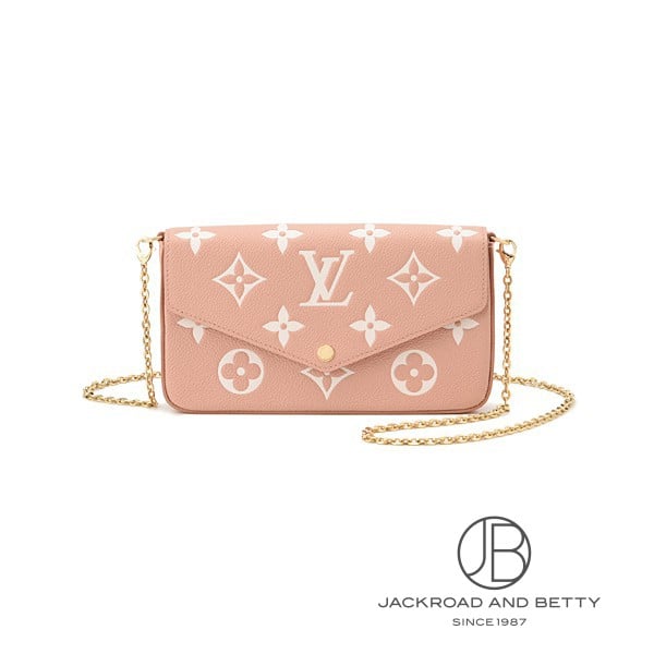 ポシェット・フェリシー モノグラム アンプラント ローズトリアノン