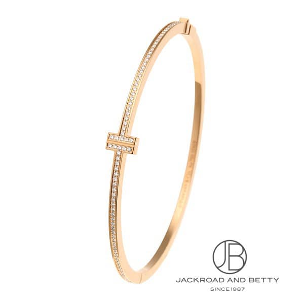 ティファニーT ダイヤモンド ヒンジ ワイヤー バングル M[62273054