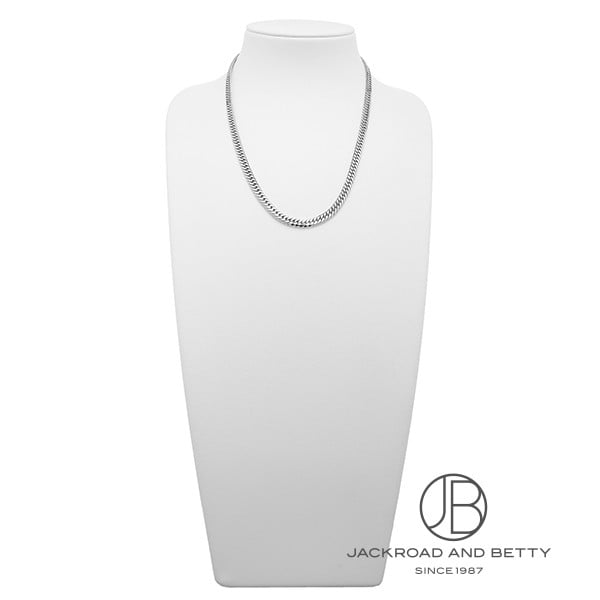 K18WG 6面 ダブル 50g 50cm ネックレス 造幣局刻印有り[] Kihei White