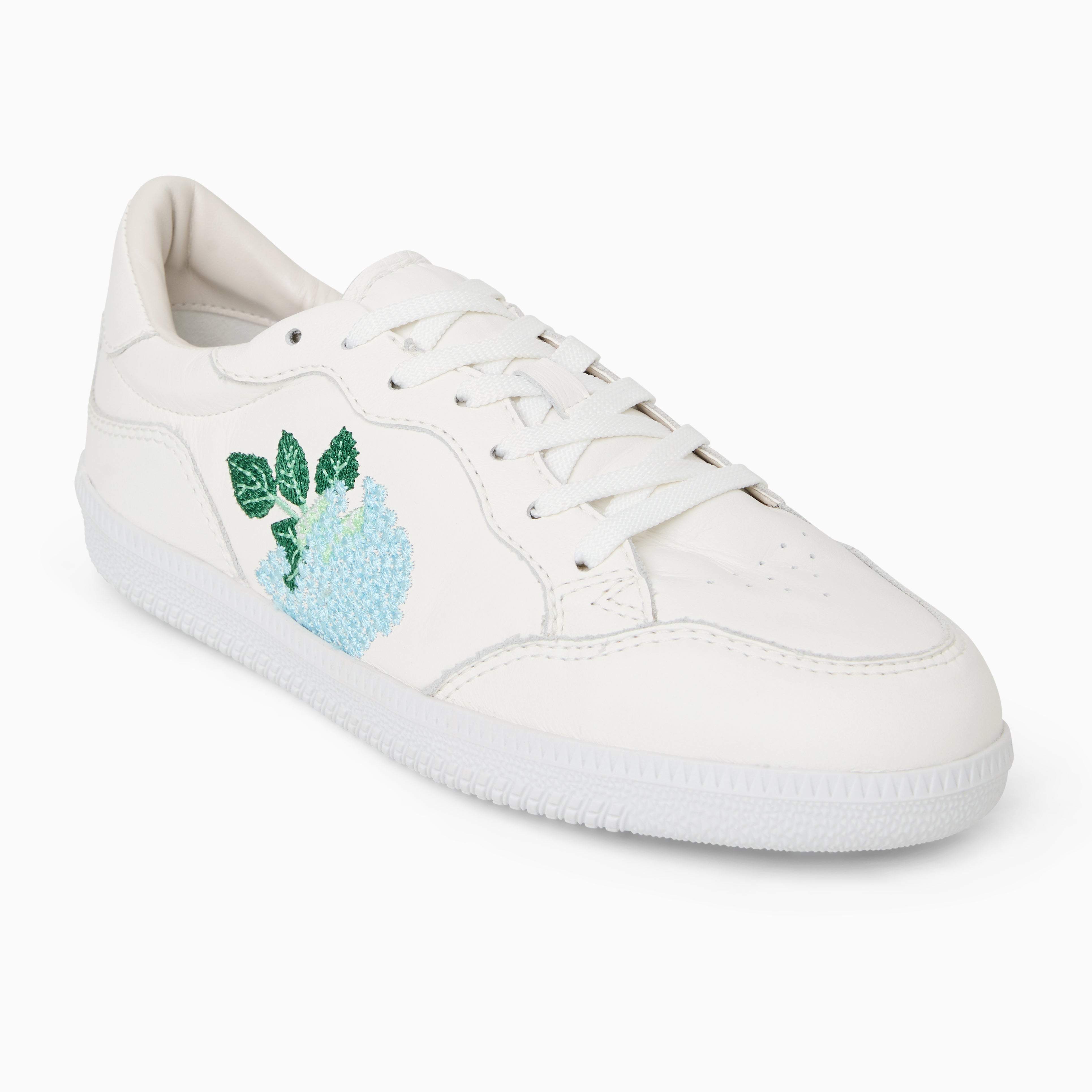 Jack Rogers Hydrangea Sneaker | Leather | Ivory Multi – Jack