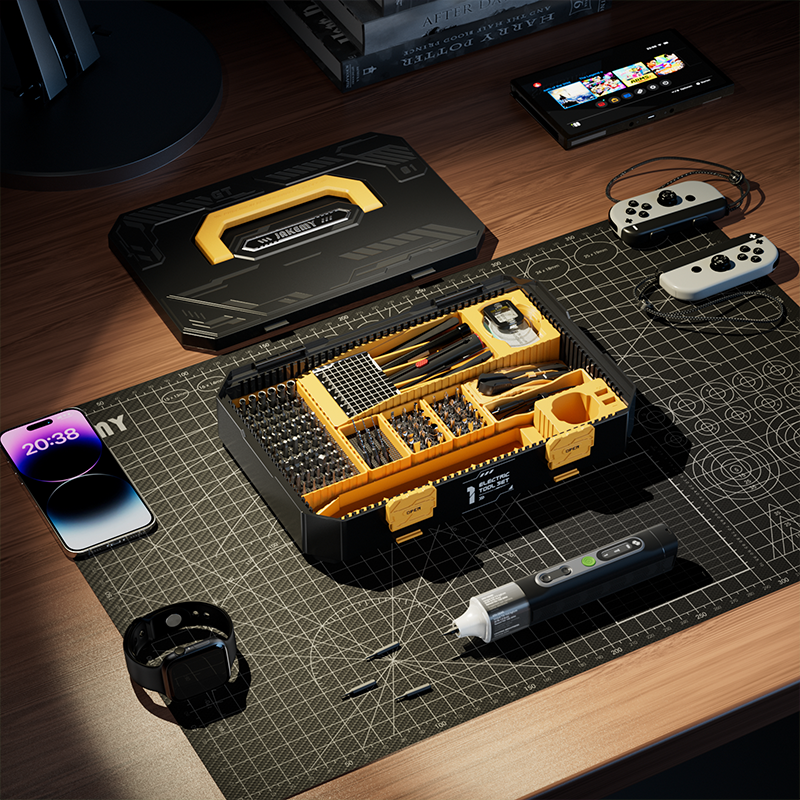 JM-8198 135 in 1 Electric Torque Screwdriver Set - Jakemy