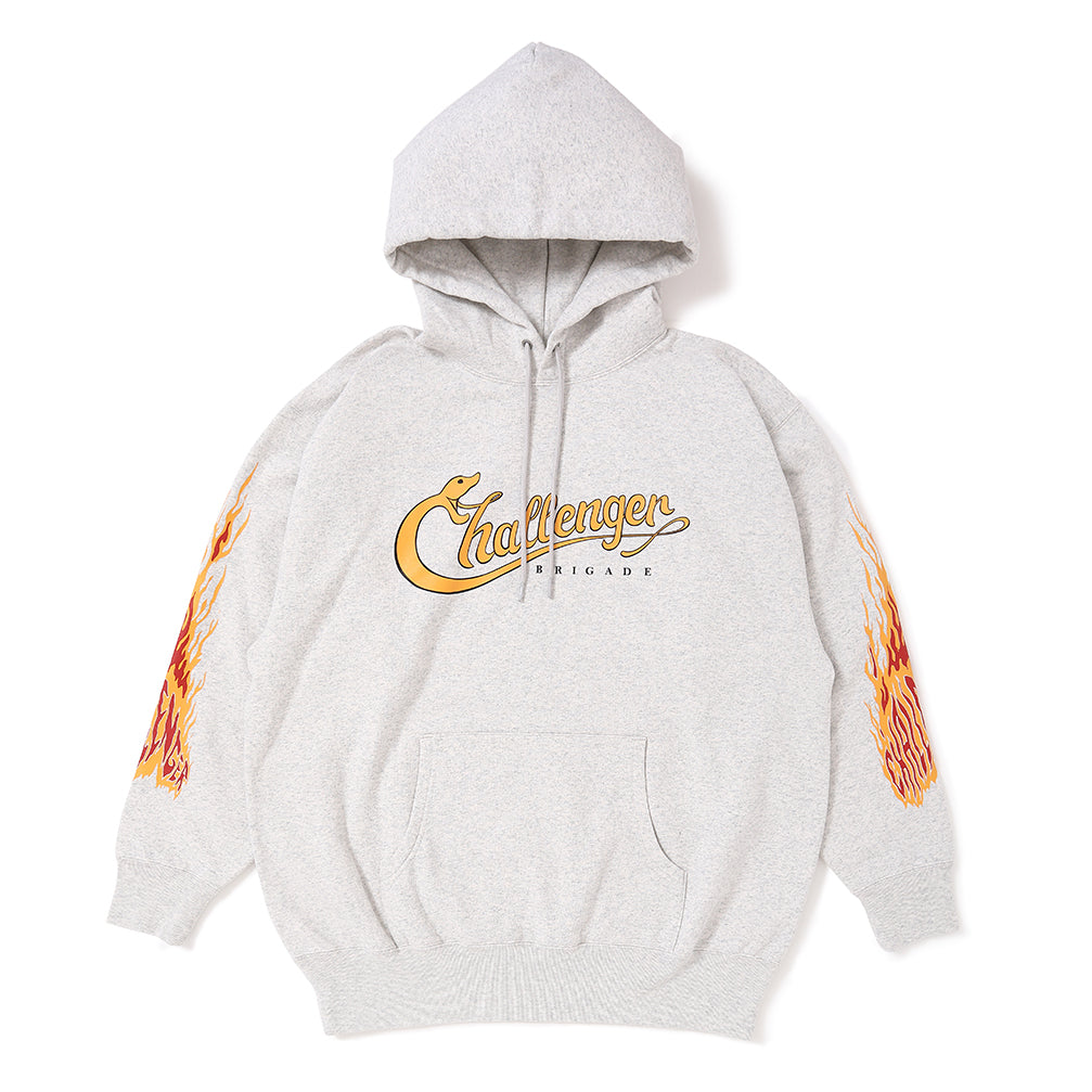 CHALLENGER - SNAKING LOGO HOODIE - GRAY – JAKS GARAGE