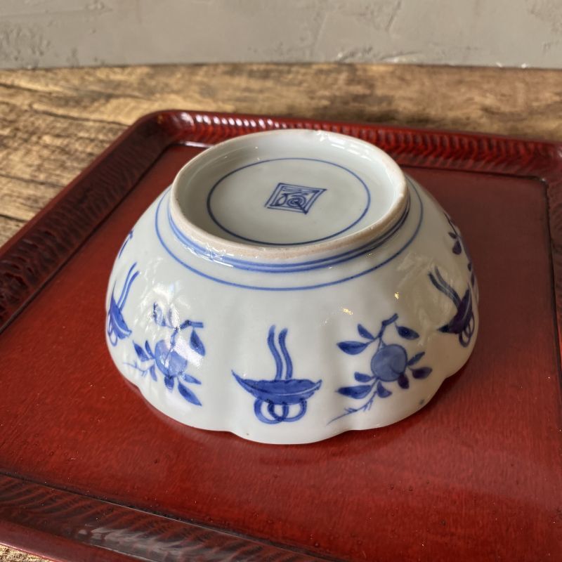 OUTLET】伊万里焼 染付 鳳凰 膾皿 鉢 煮物鉢 - ジャパニーズ