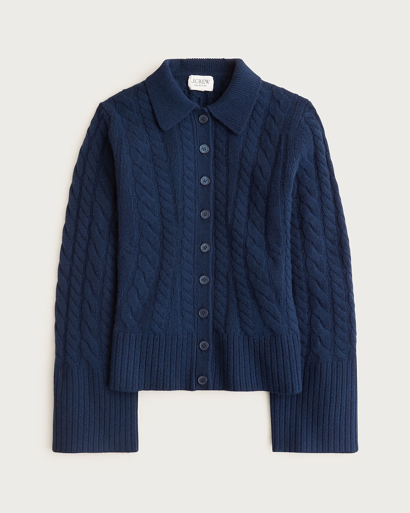 Collection Cashmere Twisted Cable-knit Cardigan For Women | J.Crew
