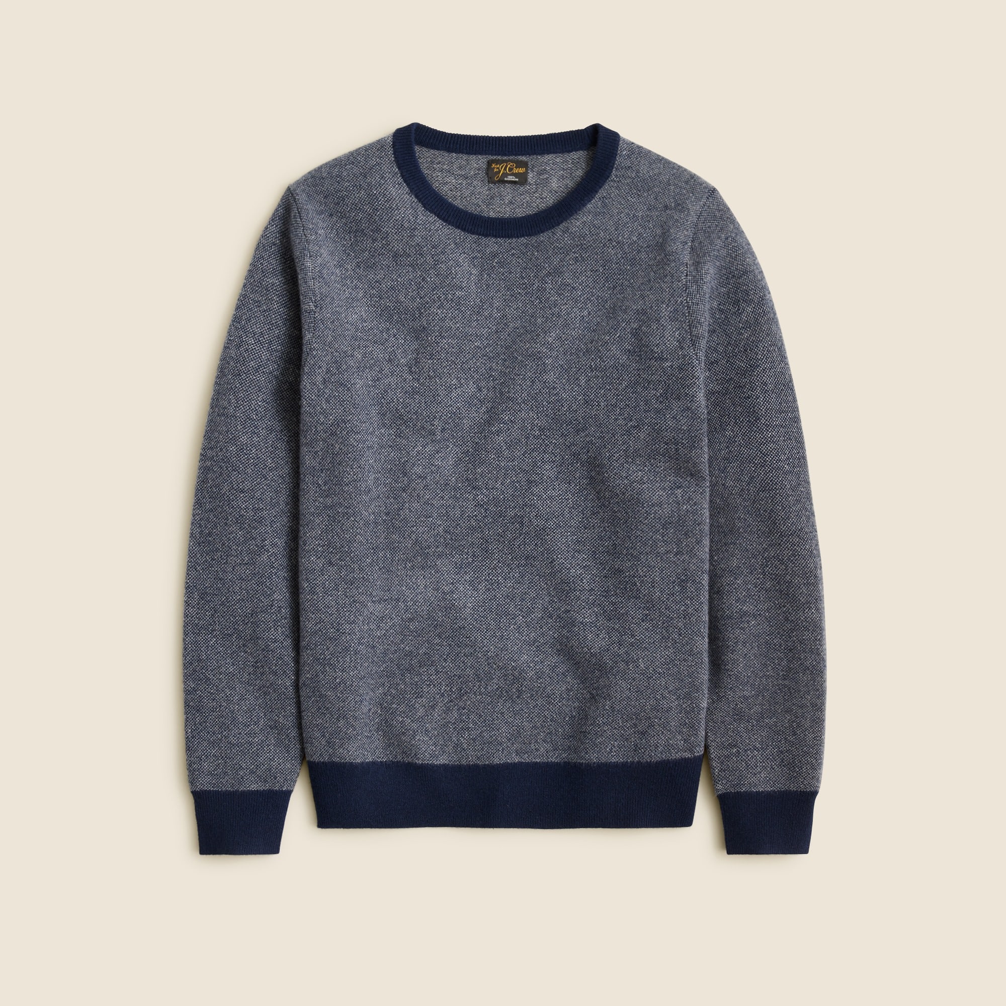 Cashmere Sweater In Bird's-eye For Men | J.Crew