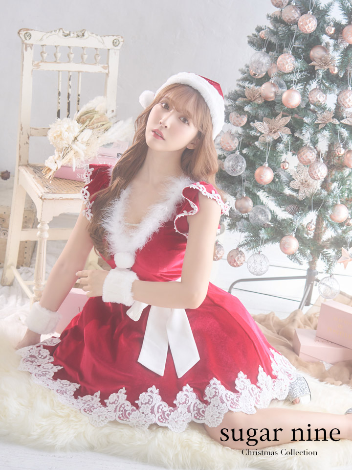 sugar nine サンタコス 5点セット】【S-XLサイズ/2カラー】フレア