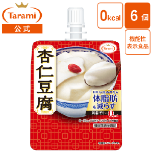 たらみ Tarami 体脂肪を減らす 蒟蒻ゼリー 0kcal 杏仁豆腐 150g （1箱