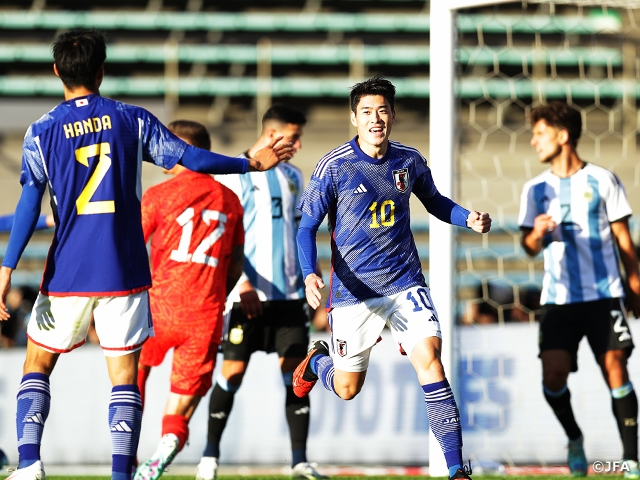 Match Report】U-22日本代表、大量5得点で強豪のアルゼンチンを破る