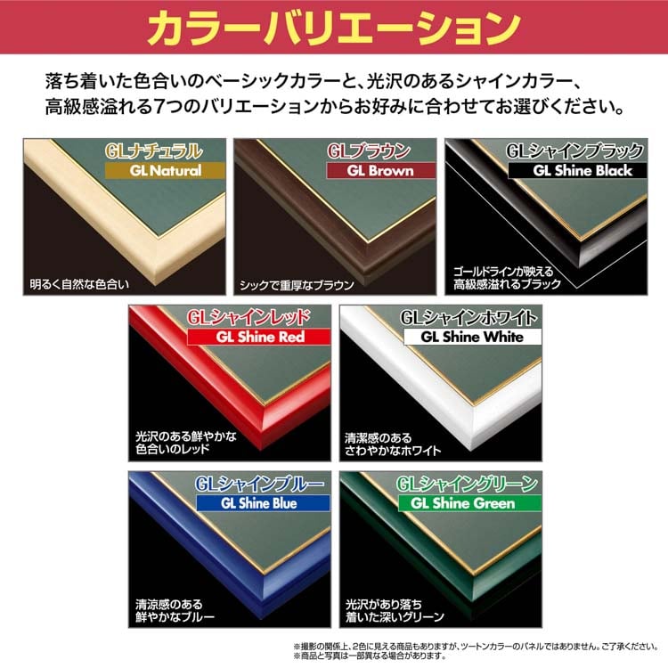 EPP-46-307 ゴールドライン No.7 / 5-B シャインブラック 38×53cm