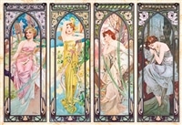 EPO-31-005 アルフォンス・ミュシャ作 時の流れ 1053スーパースモール