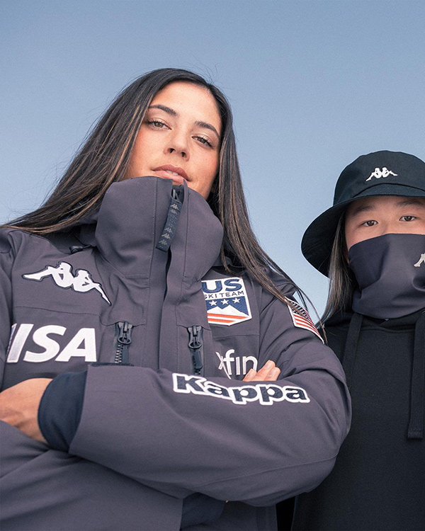 Kappa スキーウェア グレー Audiロゴ Kappa スキーウェア グレー Audi