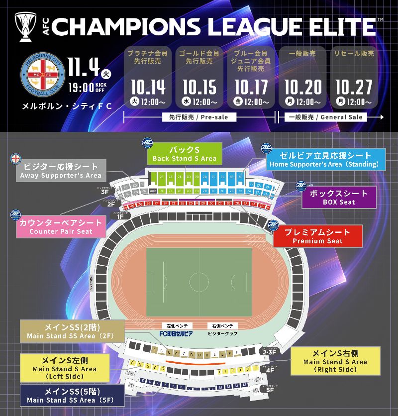 2025町田ゼルビアホームゲームプレミアムシート招待券2枚 2025町田