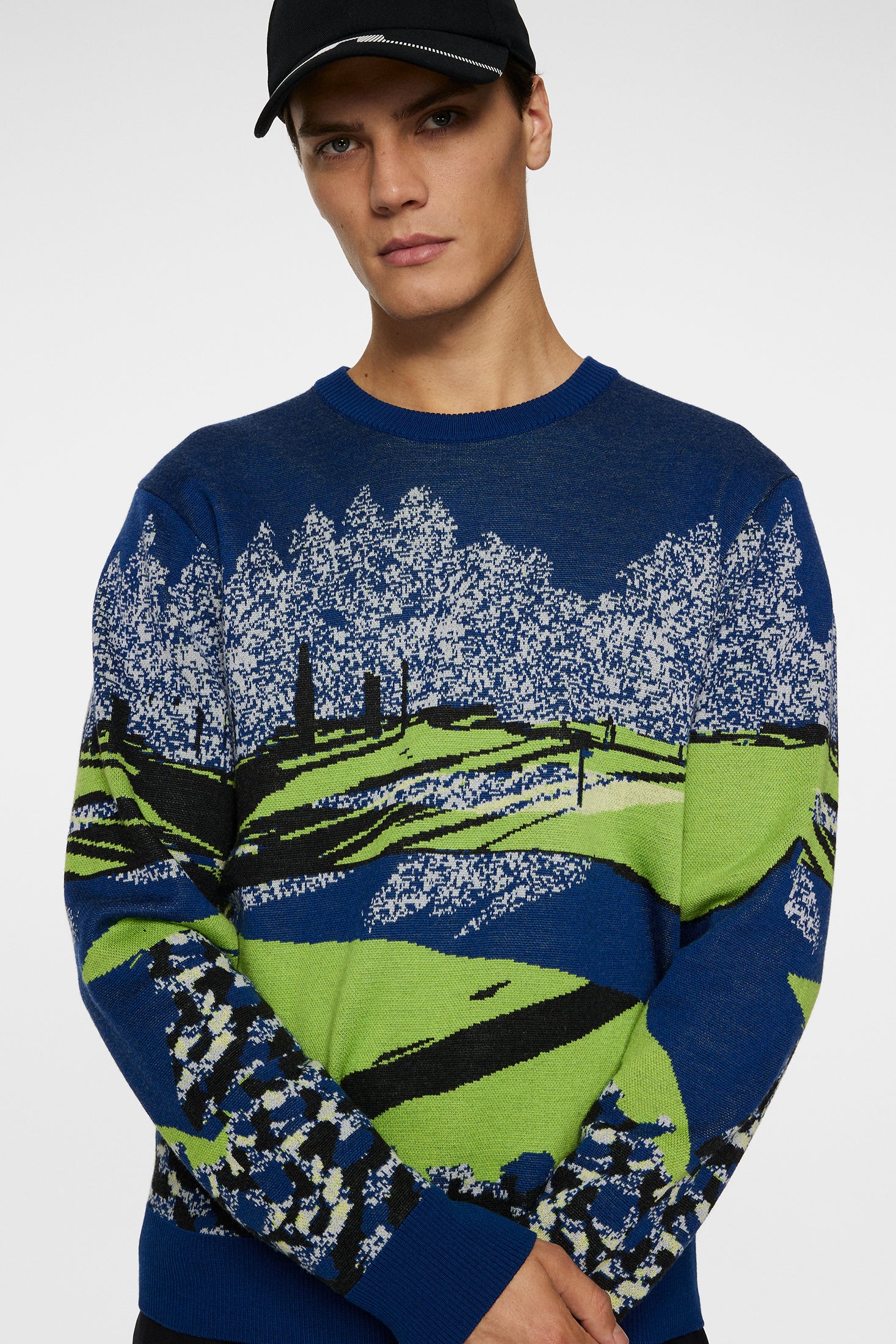 Alexander Jacquard Sweater / Watercolor Jacquard Estate – J.Lindeberg