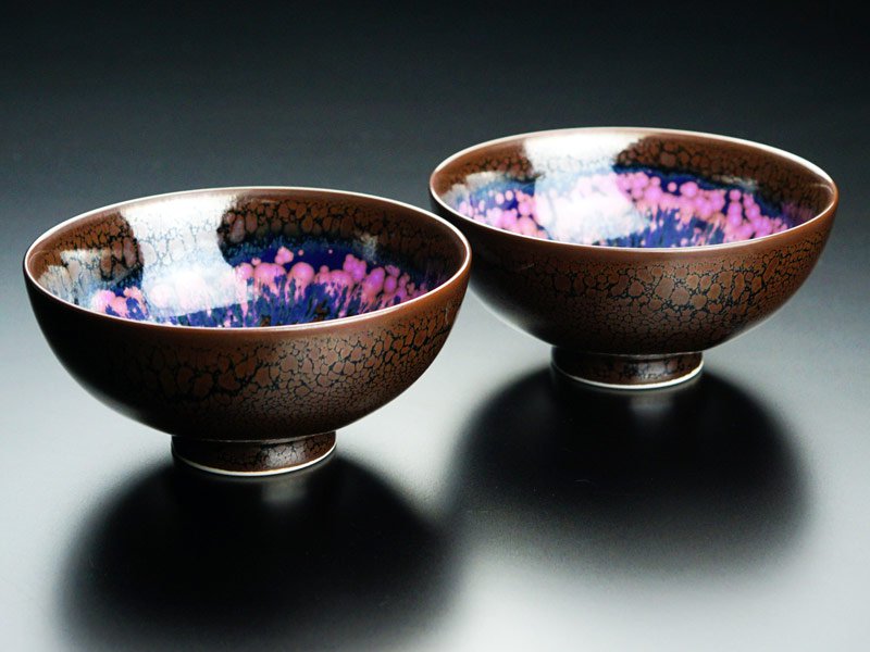 有田焼】夫婦茶碗 花筏