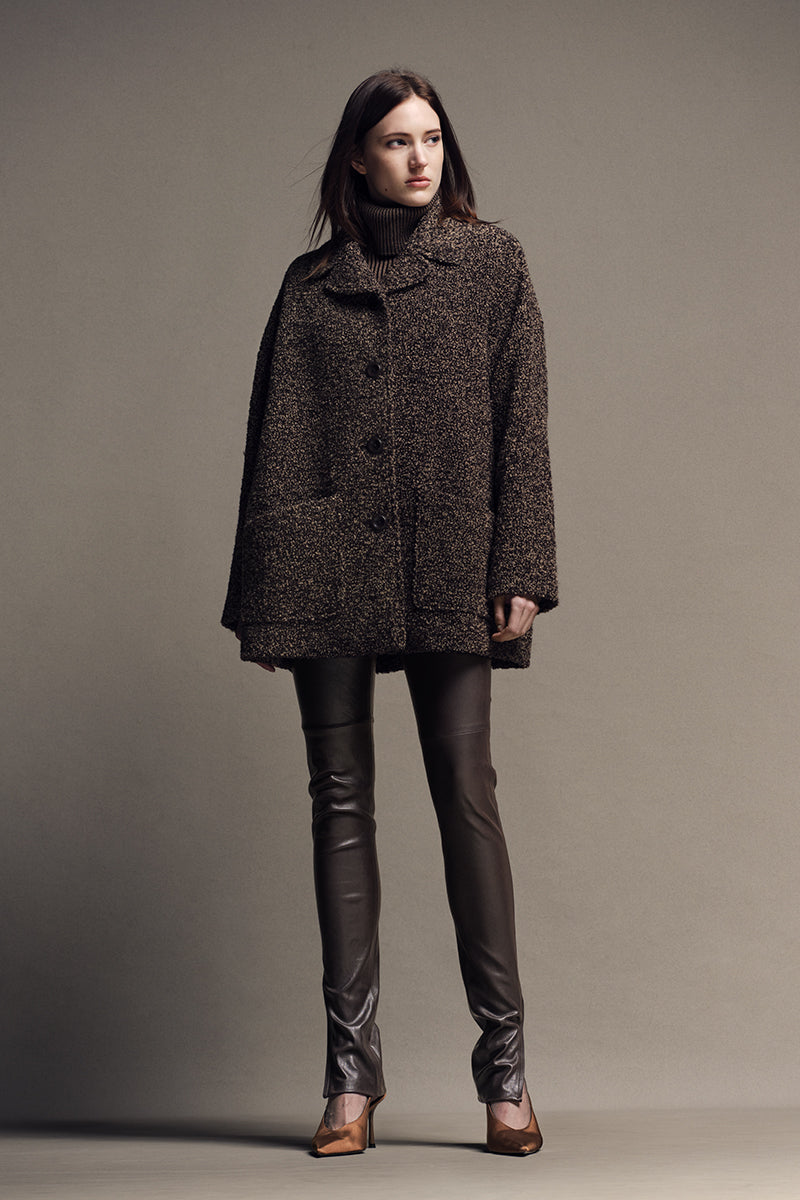 jun ashida - アルパカウールハーフコート | ONLINE STORE