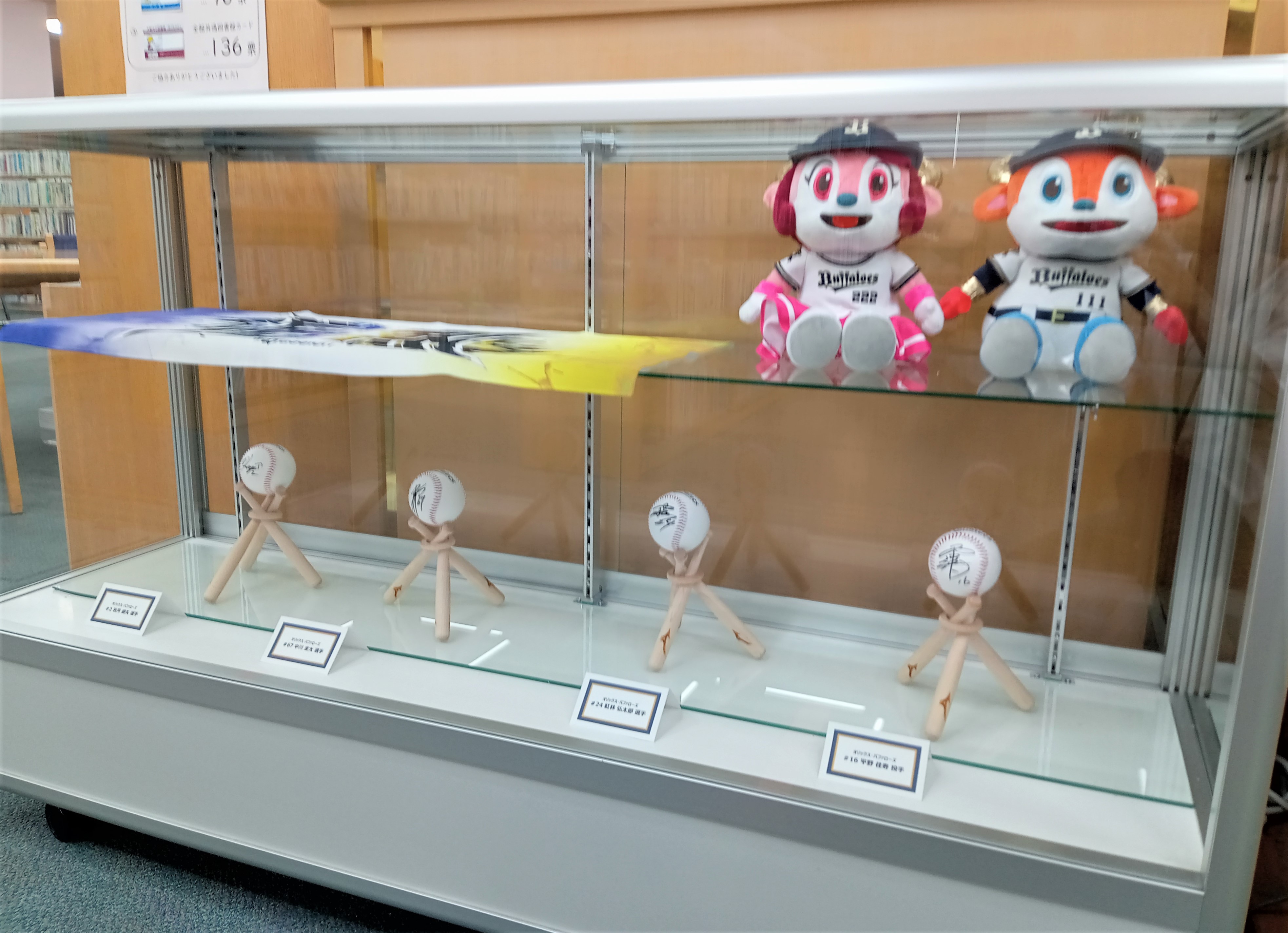 終了】ケース展示「応援しよう！オリックス・バファローズ」展 11月16