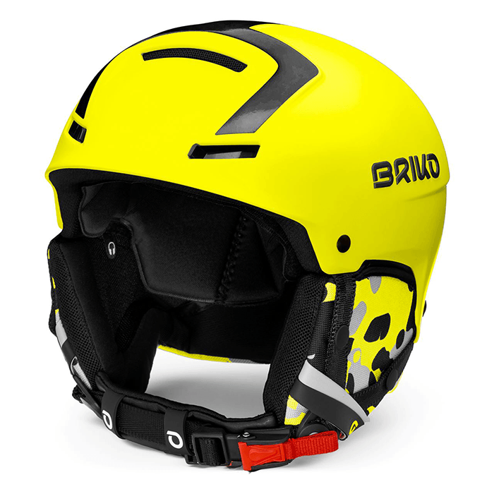 BRIKO イエロー ヘルメット チンガード付き SL BRIKO イエロー