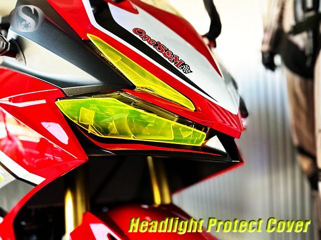 CBR250RR用 MC51 ヘッドライトレンズカバー ライトレンズ イエロー