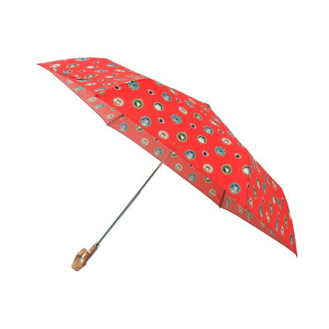 ポール ＆ ジョーアクセソワ 折傘 ＜キャッツ・カメオ・レッド