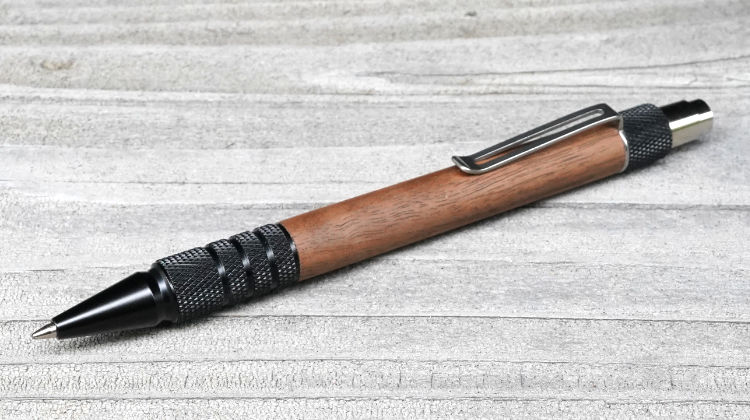 ◎ デュラクリック (ノック式ボールペン) ブラックアルマイト | つくる