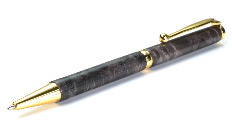 スタビライズドウッド・ペン生地 メープルバール・黒 | つくる人を