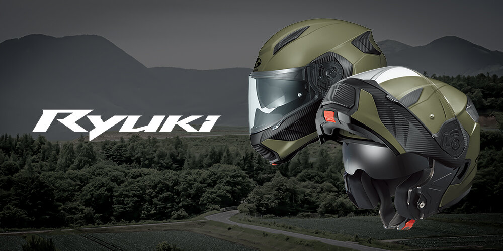 新製品】システムヘルメット「RYUKI」にアーストーンの新色「フラット