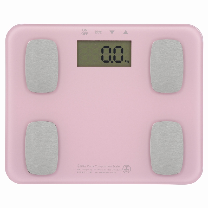体重体組成計 ピンク [品番]08-0032｜株式会社オーム電機