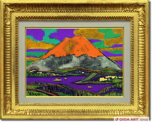 田崎広助 田崎廣助磁彩画 陶板絵画 田崎広助 田崎廣助磁彩画 陶板絵画