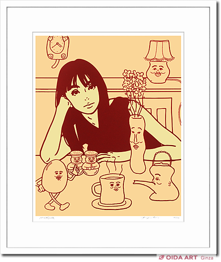 KYNE(キネ) KYNE×NONCHELEEE「Untitled」（2023/ベージュ） | 絵画など