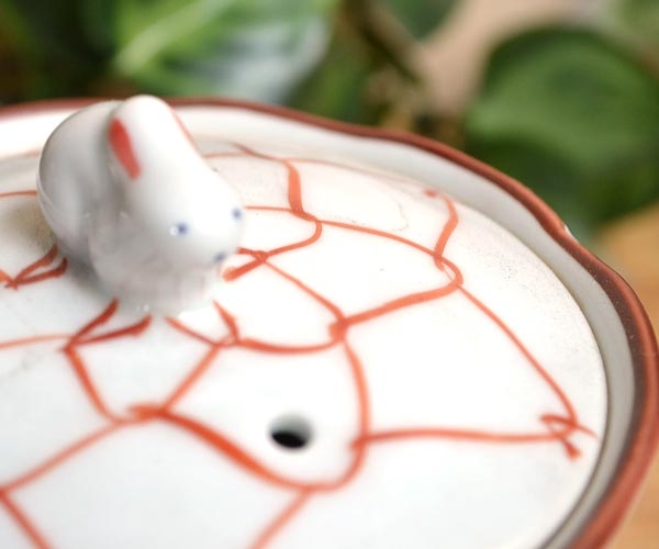 有田焼急須 網 うさぎ 後手
