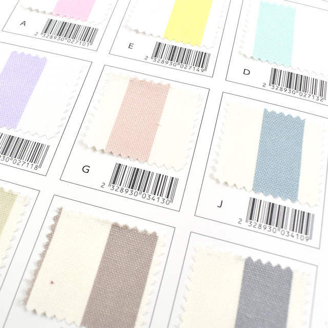 生地カラーサンプル帳 オックスシリーズ（OX3847・HSK960/970/980