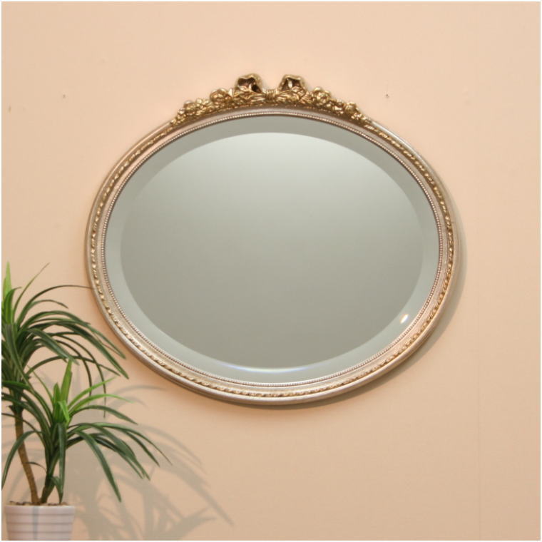 エレガントなイタリア製ウォールミラー横長タイプ FA1744 | インテリア