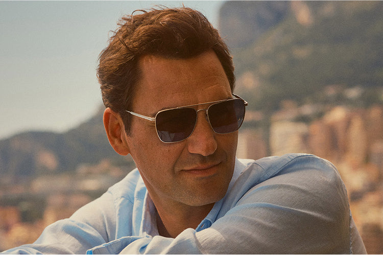 Oliver Peoples R-15 with Matte Black frame and Sierra Flash Mirror