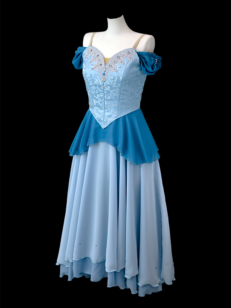 バレエ衣裳 ワンピース風 3着セット 頭飾り付き バレエ衣裳 ワンピース