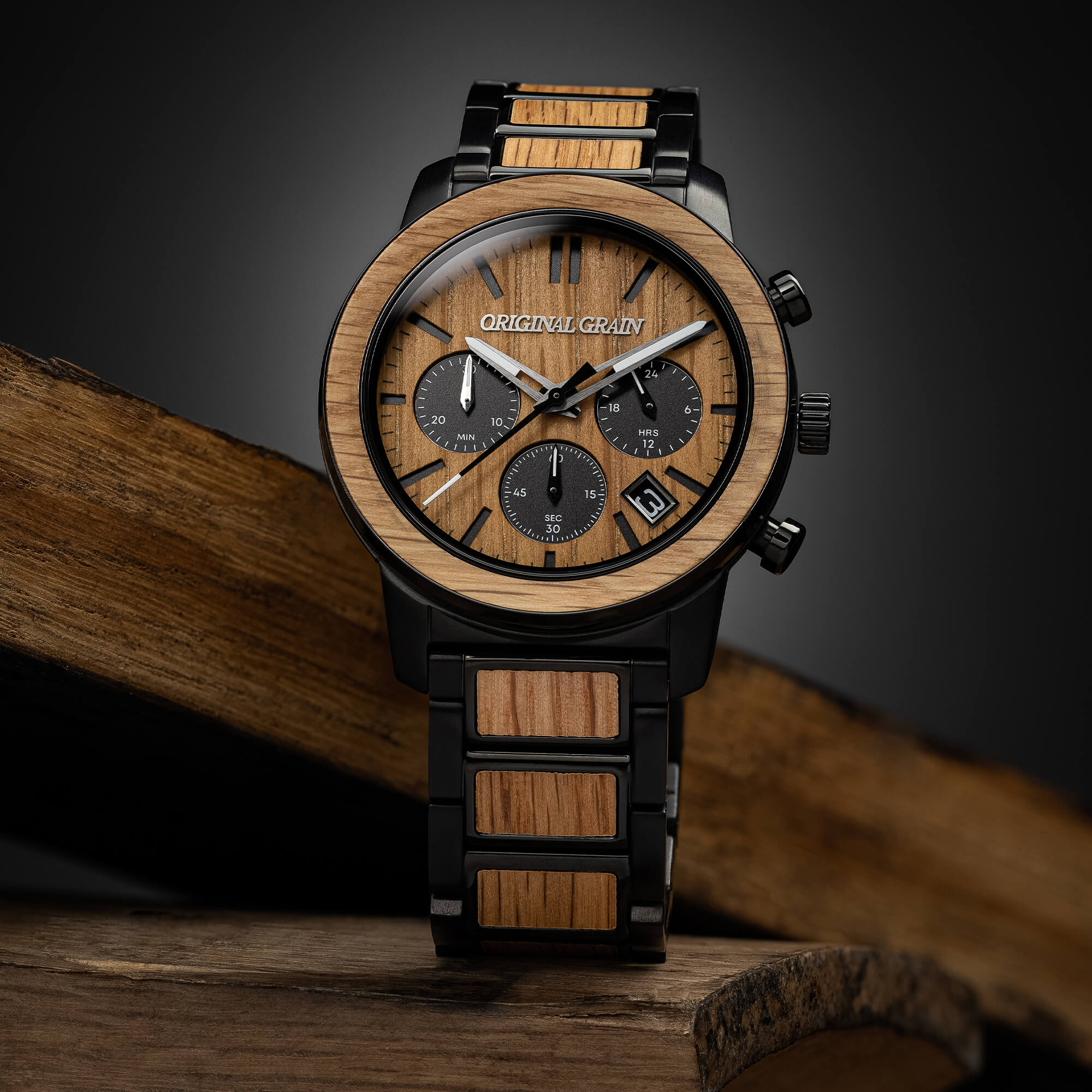 Whiskey Black Barrel Chrono 42mm – Original Grain